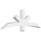 Ekena Millwork Alberta Architectural Grade PVC Gable Bracket, 60"W x 20"H x 4"D x 4"F, 8/12 Pitch GBP060X20X0404ALB00 - alternate 1